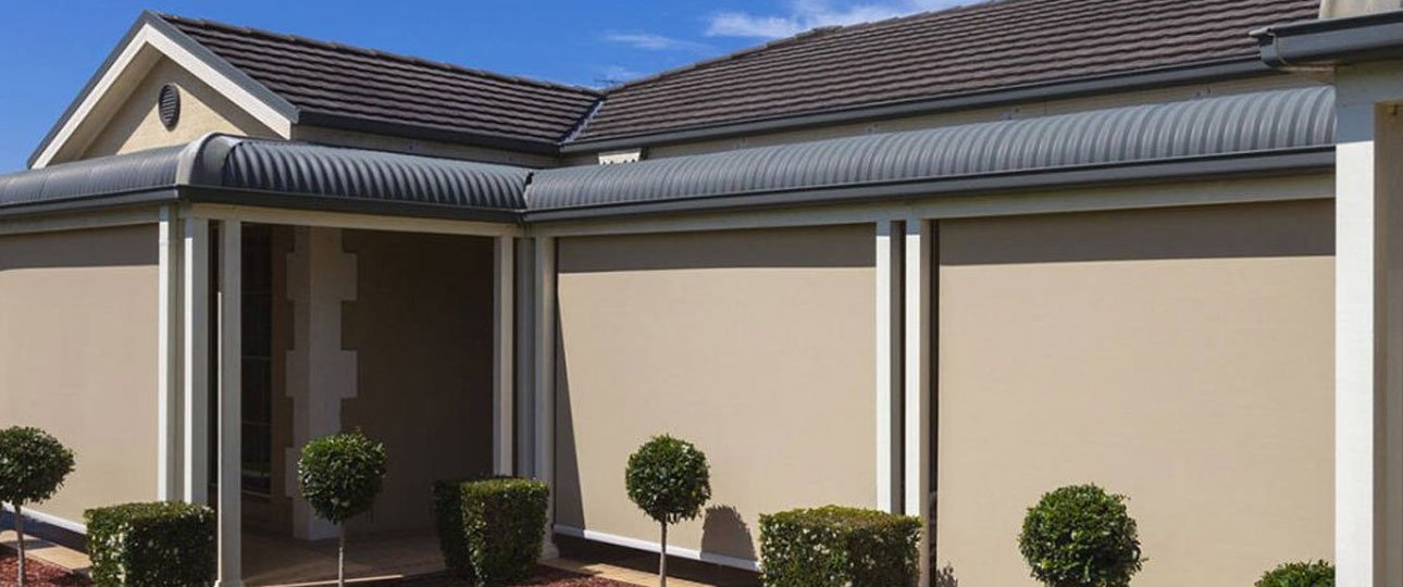 Patio blinds banner