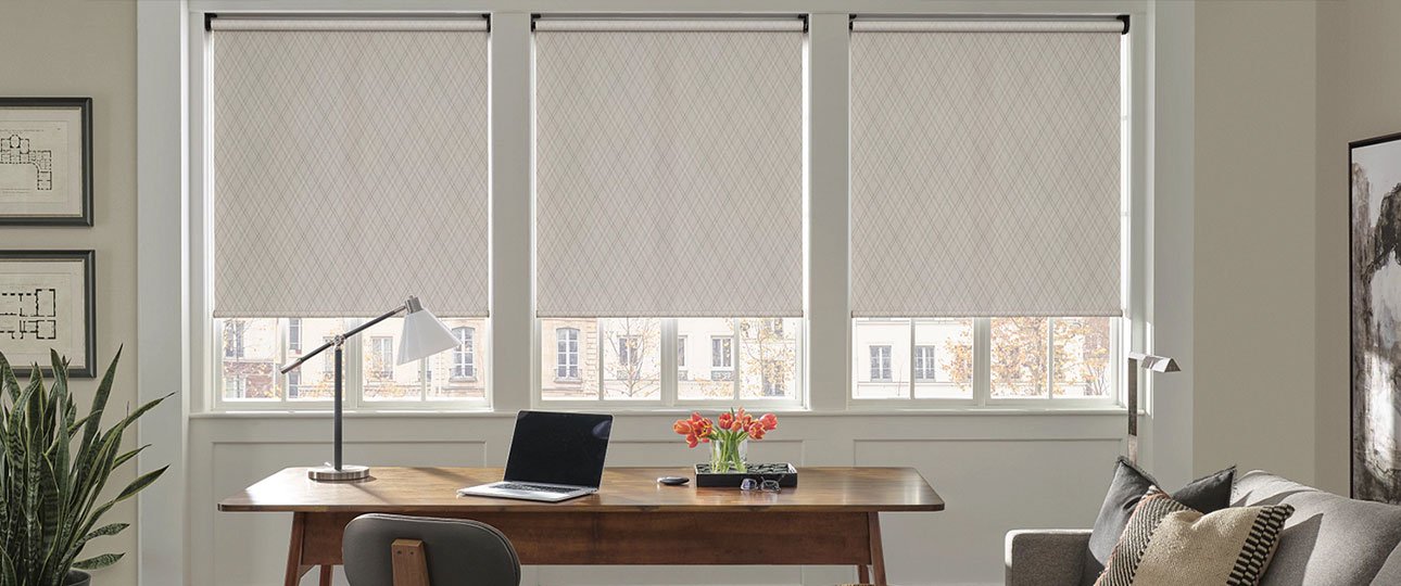Motorized roller blinds banner